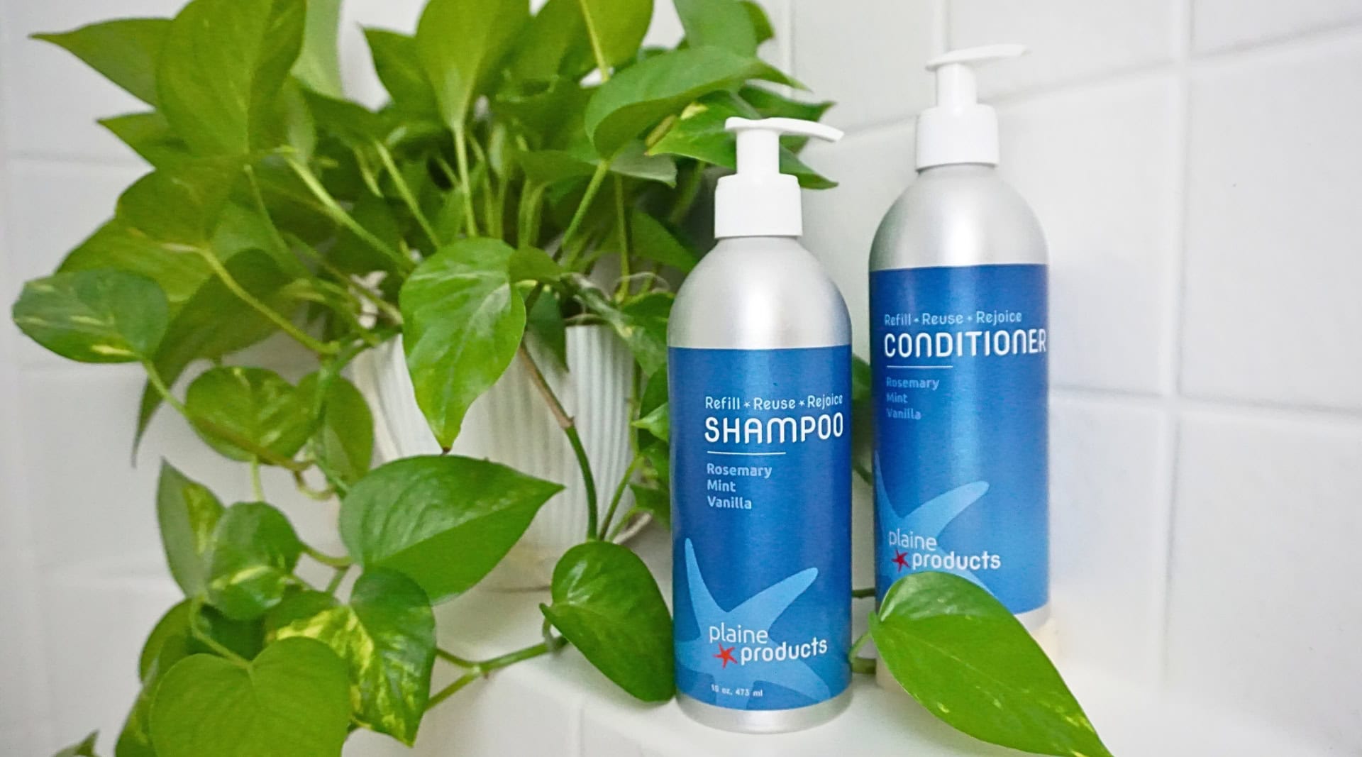 Image by Sustainable Jungle (Plaine Products) (eco-friendly-shampoo-conditioner)
