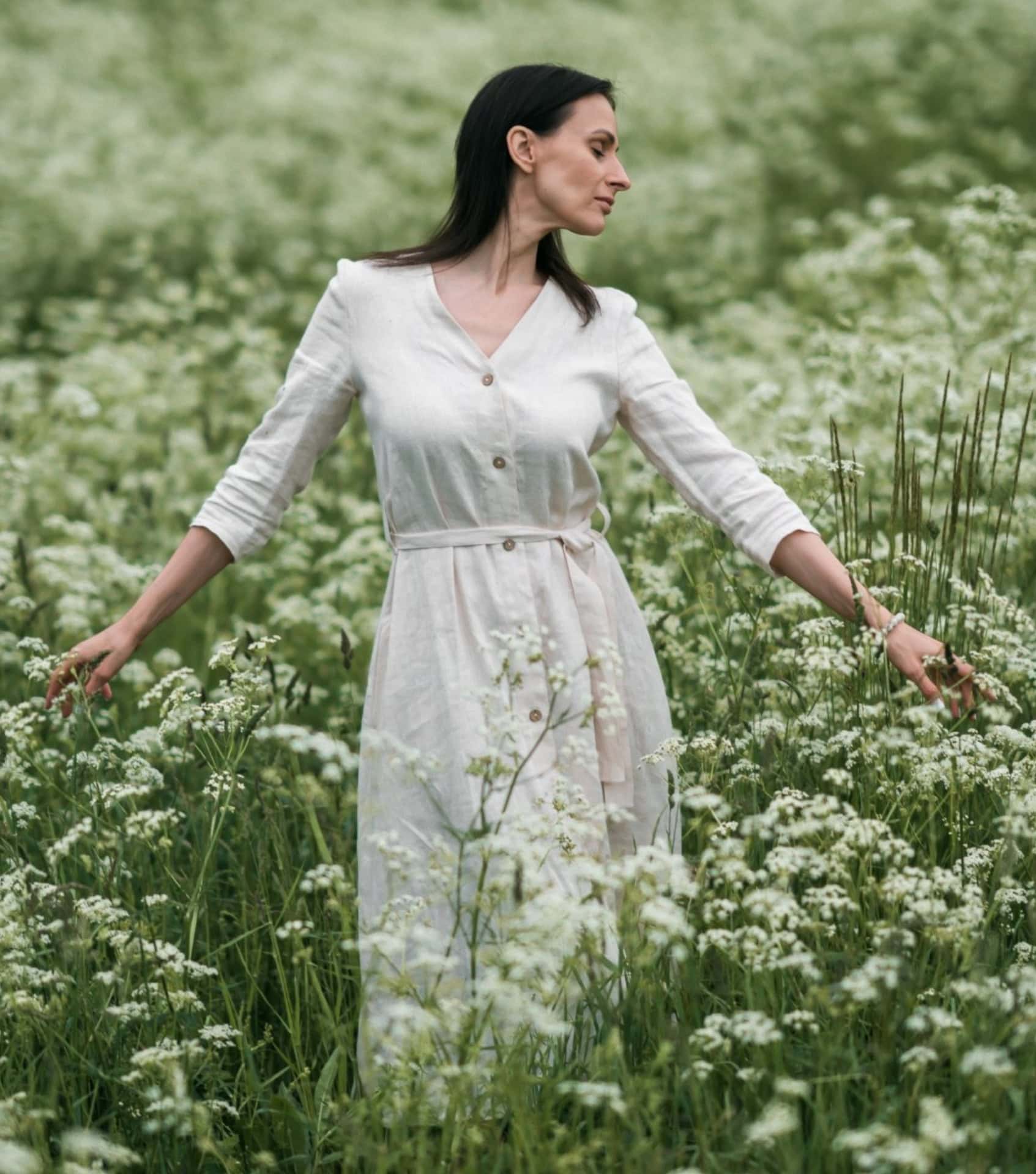 Image by Linen Handmade Studio (sustainable-wedding-guest-dresses)