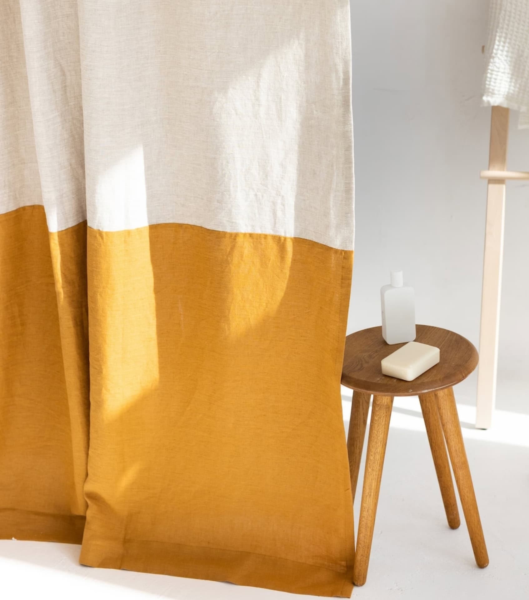 Image by Sand Snow Linen (non-toxic-shower-curtain)