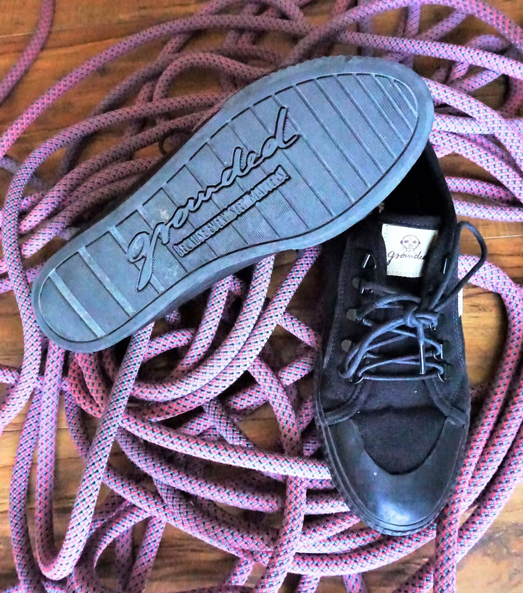 Image by Sustainable Jungle (Grounded People) recycled-shoes)
